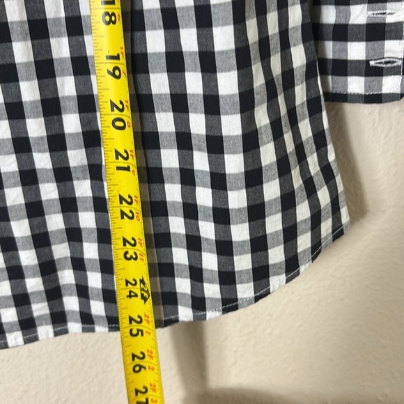 J. Crew Gingham Black White Button Down Shirt size Small - Picture 10 of 12